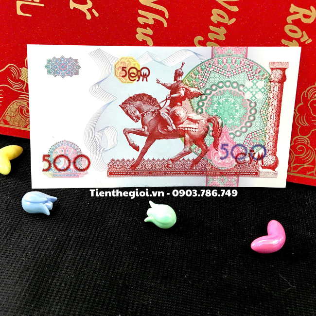 Tiền Lì Xì Tết Hình Con Ngựa Của Uzbekistan 500 Sum